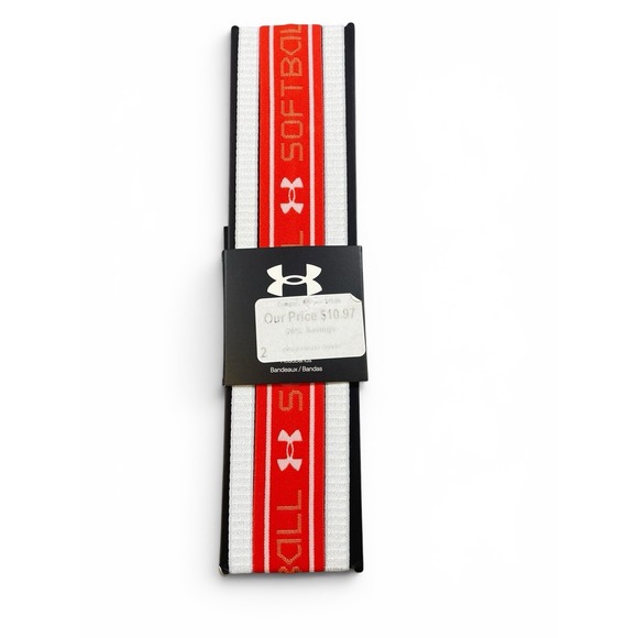 Under Armour Other - Under Armour Womens UA Graphic Softball Headbands 3 Pack ORANGE WHITE NWT